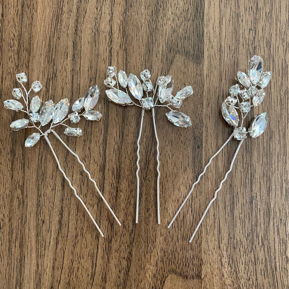 Jeweled hair pins